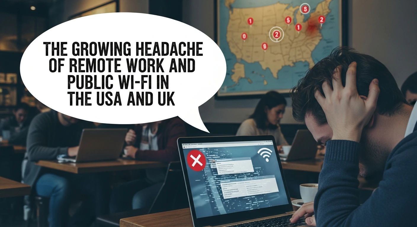 The Growing Headache of Remote Work and Public Wi-Fi in the USA and UK